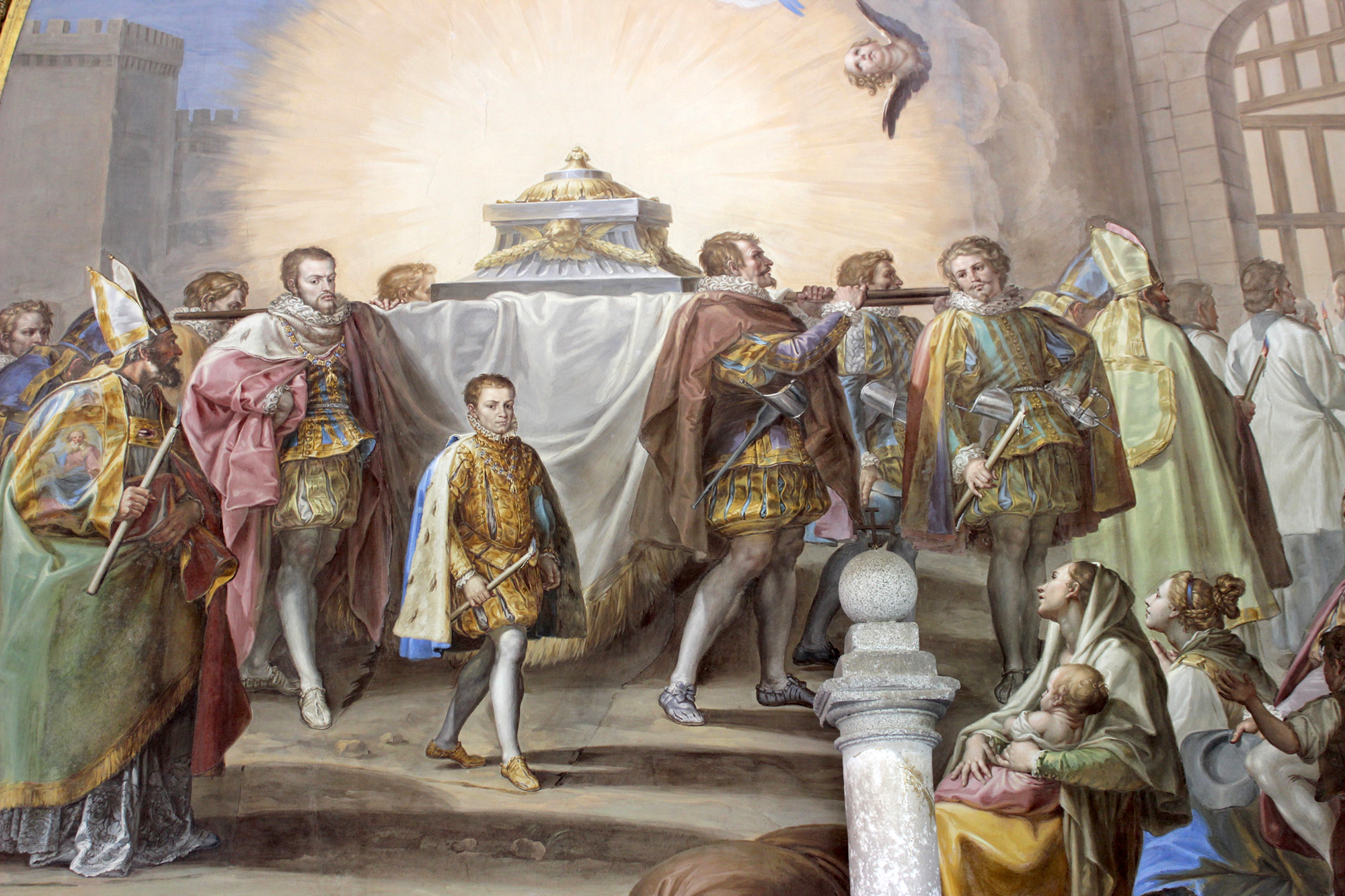 fresco in the cathedral of toledo